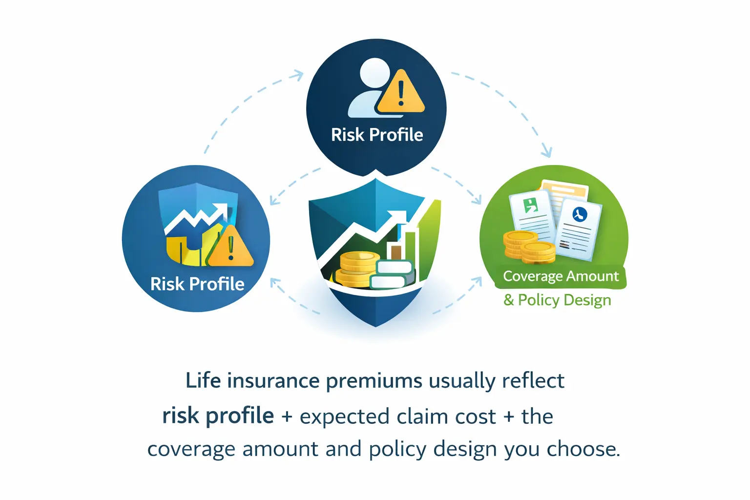 life insurance premiums pricing factors risk profile health age coverage amount term length explained