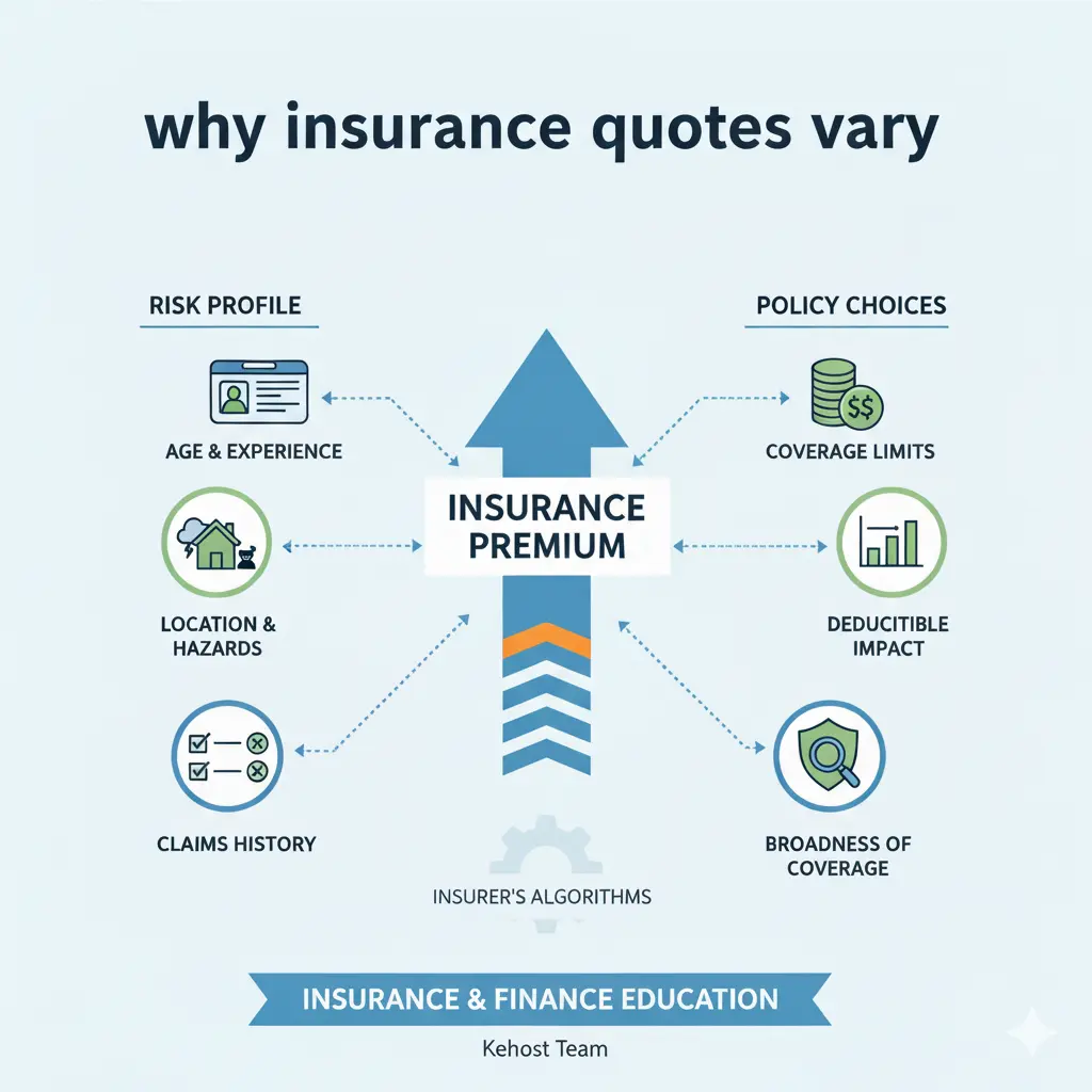 why insurance quotes vary based on risk profile and coverage limits